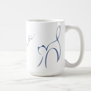 Blue Cat Tasse