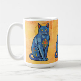 Blue Cat Tasse