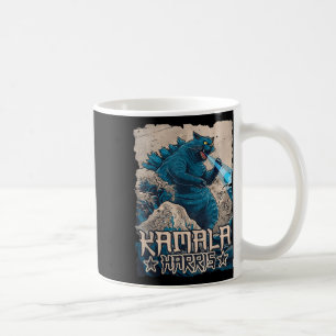 Blue Cats Wave for Kamala Harris Japanese Art Kaij Kaffeetasse
