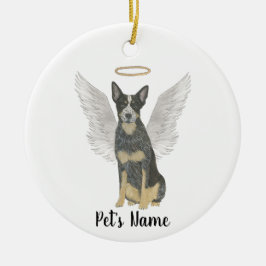 Blue Cattledog Heeler Beileid Memorial Keramik Ornament