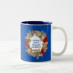 Blue CELEBRATE JESUS Zweifarbige Tasse