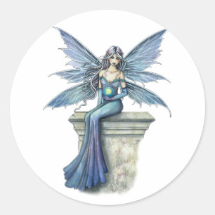 Blue Celeste Fairy Stickers von Molly Harrison