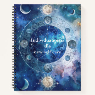 Blue Celestial Jung Inspirierte Individuation Notizbuch