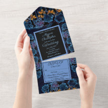 Blue Celestial Rose Wedding