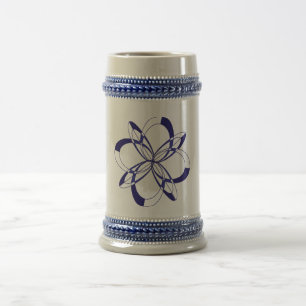 Blue Celtic Design Stein Mug