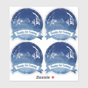 Blue Celtic Dragon Sticker Set Keltische Hochzei