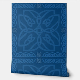 Blue Celtic Knot Pattern Tapete