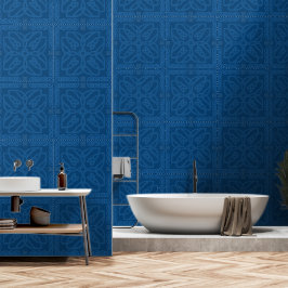 Blue Celtic Knot Pattern Tapete