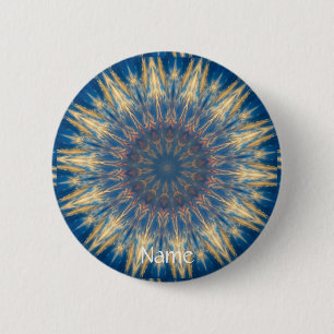 Blue Chakra Kaleidoskop Thunder_Cove Button