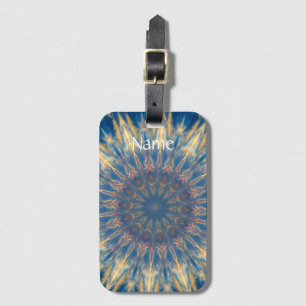 Blue Chakra Kaleidoskop Thunder_Cove Gepäckanhänger
