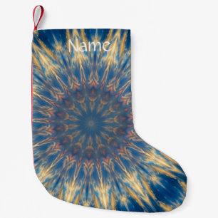 Blue Chakra Kaleidoskop Thunder_Cove Kleiner Weihnachtsstrumpf