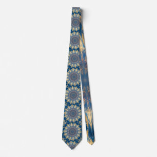 Blue Chakra Kaleidoskop Thunder_Cove Krawatte