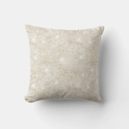 Blue Champagne Cream Sand Glitter Birthday Kissen
