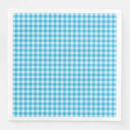 Blue Checkerboard Pattern Serviette