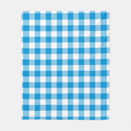 Blue Checkered Square Seamless Pattern  Fleecedecke