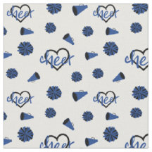 Blue Cheer Hearts, Pom Poms, Megaphone Muster