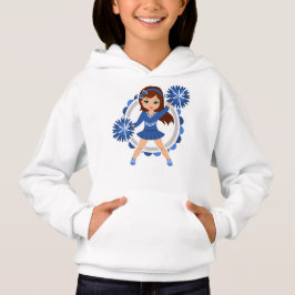 Blue Cheerleader Brünett - Niedlich Cheerleader Hoodie