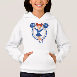 Blue Cheerleader Redhead - Niedlich Cheer Hoodie