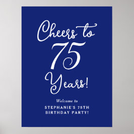 Blue Cheers auf 75 Jahre Geburtstagsparty Poster