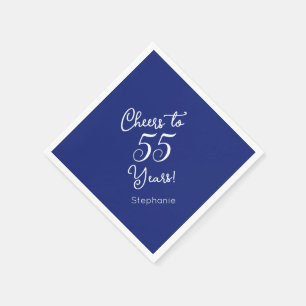 Blue Cheers bis 55 Jahre 55. Geburtstag Serviette