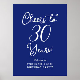 Blue Cheers zu 30 Jahren Geburtstagsparty Poster