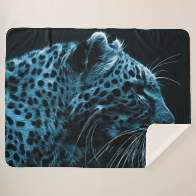 BLUE CHEETAH SHERPADECKE (Vorderseite (Horizontal))