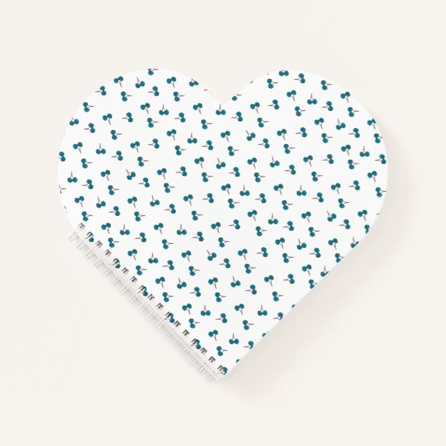 Blue Cherry Notizbuch (Vorderseite)