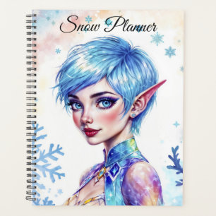Blue cheveux elf magique princes de glace neige fo
