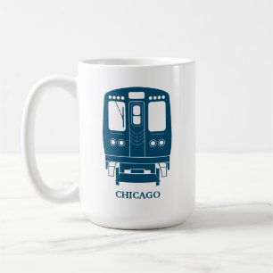 Blue Chicago "L" Profil Kaffeetasse