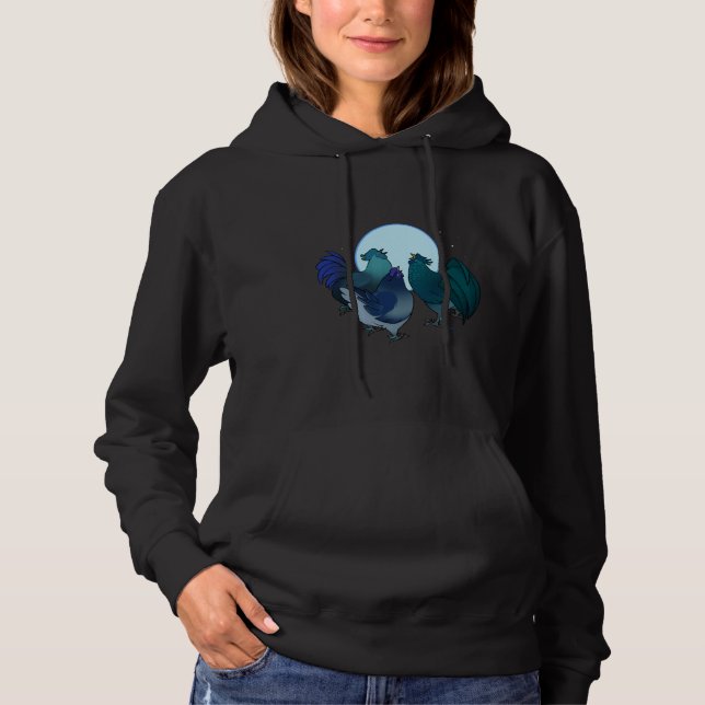 Blue Chicken Moon   Hoodie (Vorderseite)