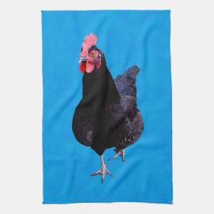 Blue Chicken Strut, Geschirrtuch