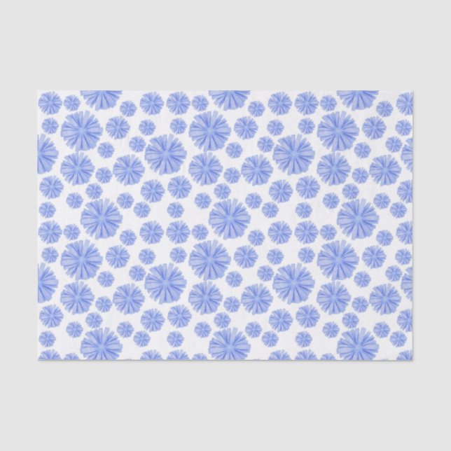 Blue Chicory-Blume Seidenpapier (Vorderseite)