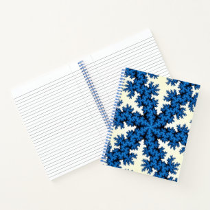 Blue China Snowflake Notizbuch