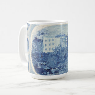 Blue Chinoiserie Bone China Tasse