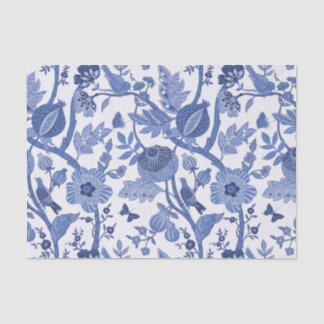 Blue Chinoiserie Design Seidenpapier