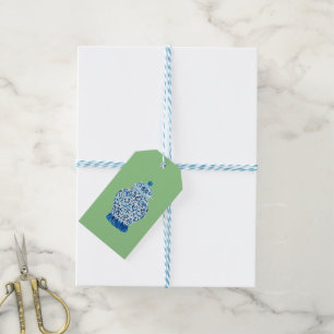 Blue Chinoiserie Ginger Jar Jars Gift Tags Geschenkanhänger