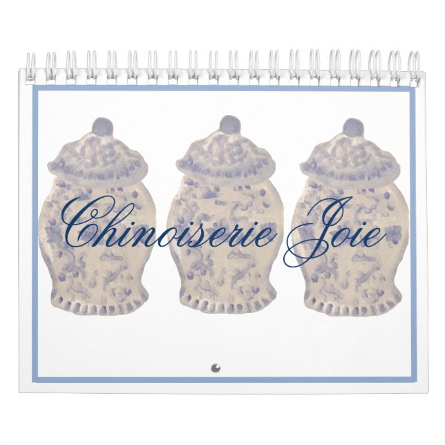Blue Chinoiserie Hand Painted Ginger Jar Jars Kalender (Titelbild)