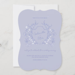Blue Chinoiserie Hochzeitseinladung Einladung