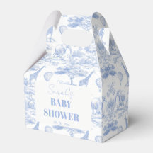 Blue Chinoiserie Toile de Jouy Baby Dusche B