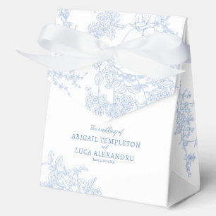 Blue Chinoiserie Toile de Jouy Wedding Geschenkschachtel