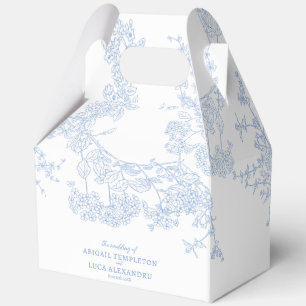 Blue Chinoiserie Toile de Jouy Wedding Geschenkschachtel