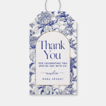 Blue Chinoiserie Viktorianisch Floral Baby Dusche