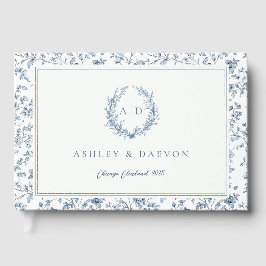 Blue Chinoiserie Wedding Gästebuch