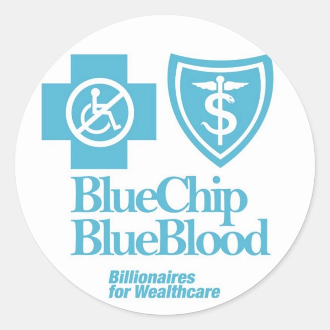 BLUE CHIP BLAUE BLUE BLUT STICKER (Vorderseite)