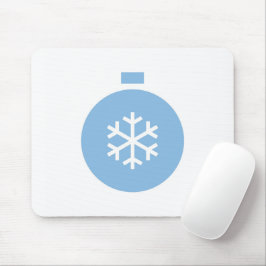 Blue Christmas Ball Mouse Pad Mousepad
