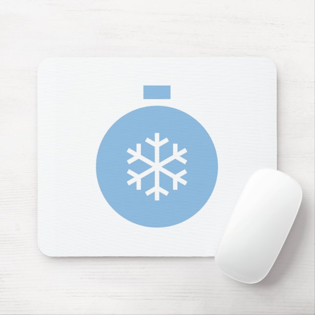 Blue Christmas Ball Mouse Pad Mousepad (Mit Mouse)