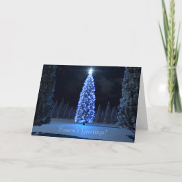 Blue Christmas Card Feiertagskarte