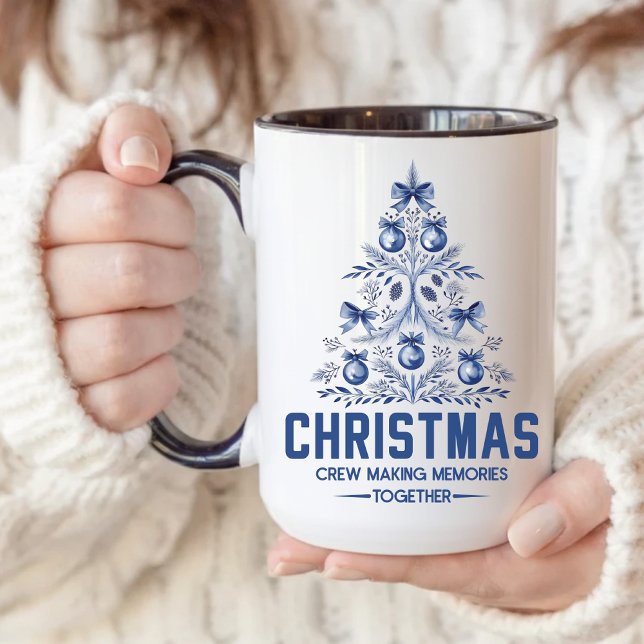 Blue Christmas Crew Tasse für Kollegen oder Freund (blue Christmas mug, Christmas crew mug, making memories mug, holiday coffee cup, WINTER CREW MUG,)