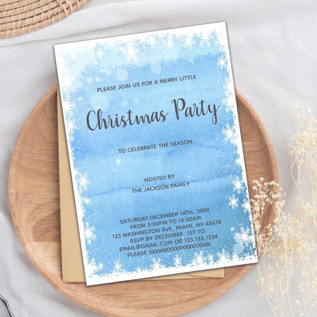 Blue Christmas Einladungen (Blue Christmas Invitations)