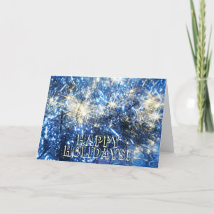 Blue Christmas Grußkarte Feiertagskarte